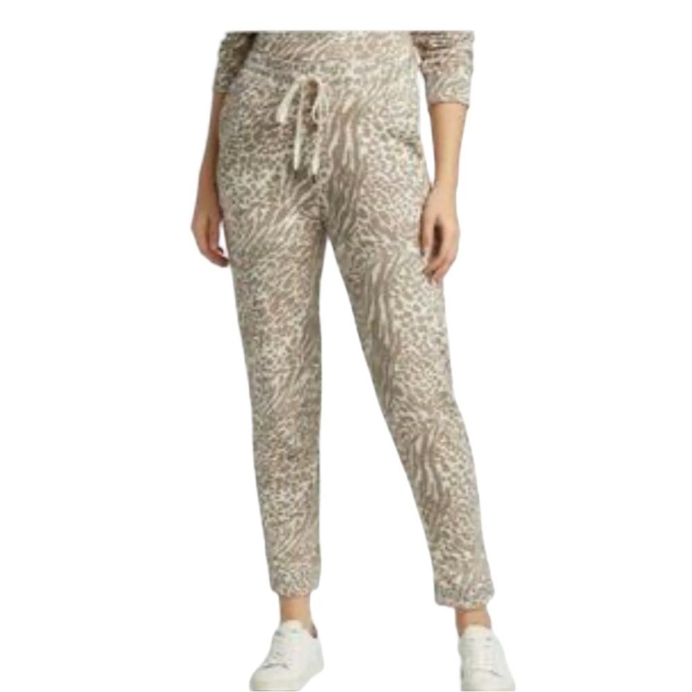 Rails Natural Animal Spots Crean/Tan Joggers XS
